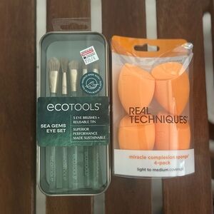 EcoTools Eye Brush Set and Real Techniques Beauty Blender